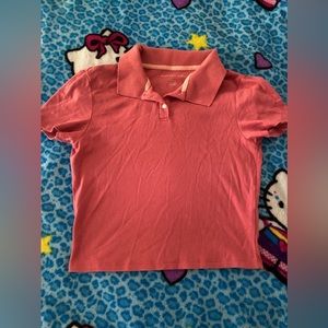 Coral cropped top